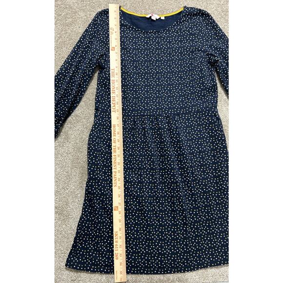 Boden Ophelia Dress Size 8 Petite Navy Scattered Stars Jersey Pockets - Picture 4 of 8